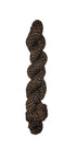 Skein of exclusive Cowgirl wool Yarn in the color Brown and Black Marl