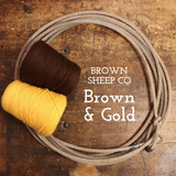 UW Brown & Gold Nature Spun Worsted Yarn Cones from Brown Sheep Co.