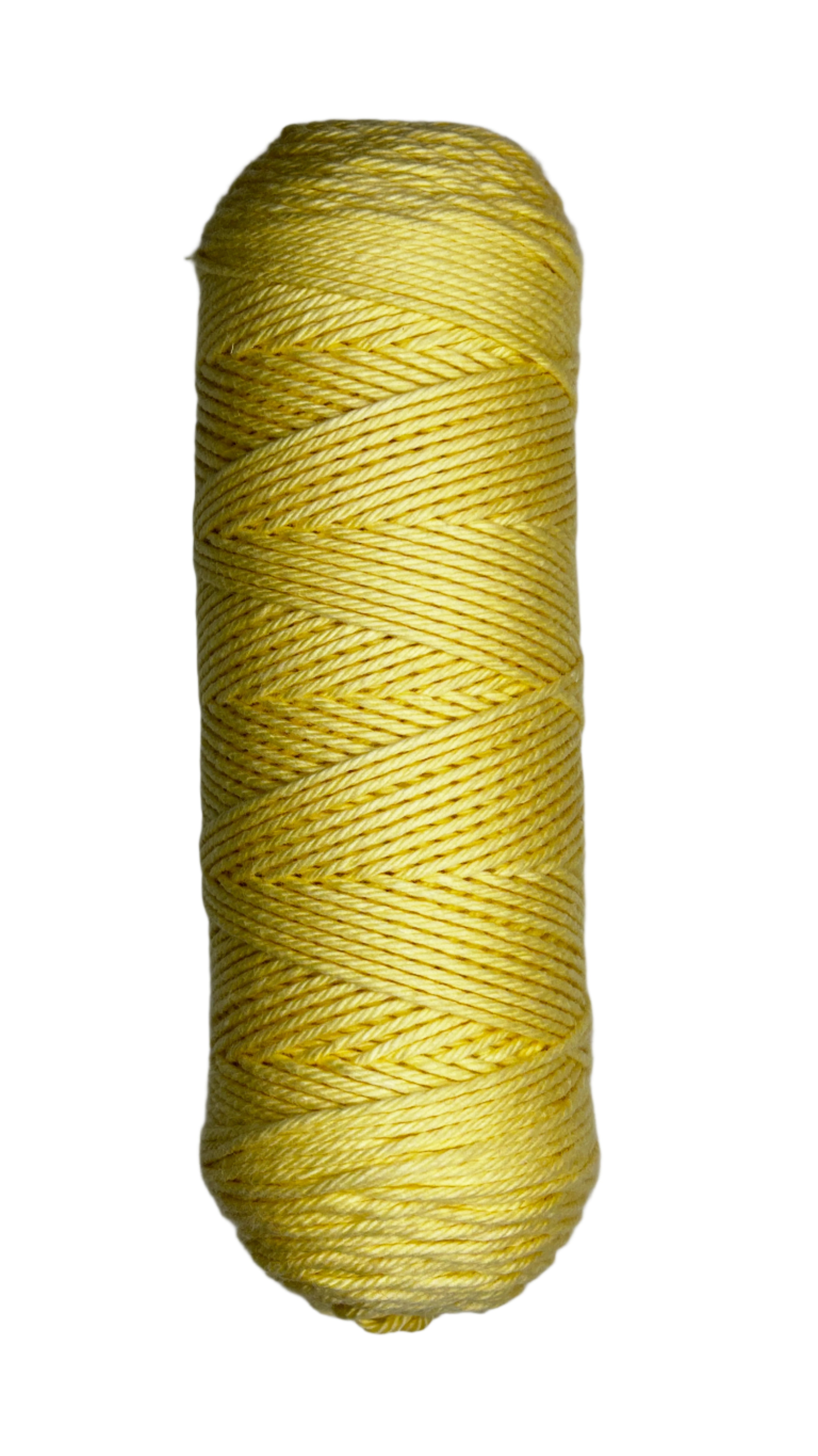 Skein of Coastal Cotton Yarn in the color yellow