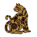 WOODEN NEEDLE MINDER WITH ENGRAVED DESIGN