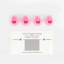 Twice Sheared Sheep: Cable Locks - Circular Needle Cord Stops-7