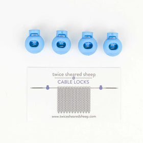 Twice Sheared Sheep: Cable Locks - Circular Needle Cord Stops