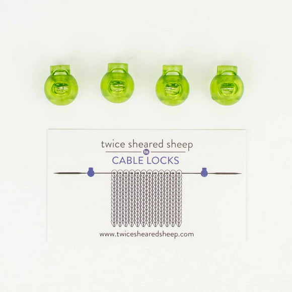 Twice Sheared Sheep: Cable Locks - Circular Needle Cord Stops