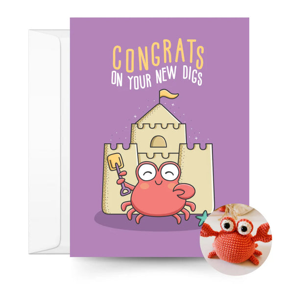 Greeting Card with Crochet Pattern by The Kindness Company