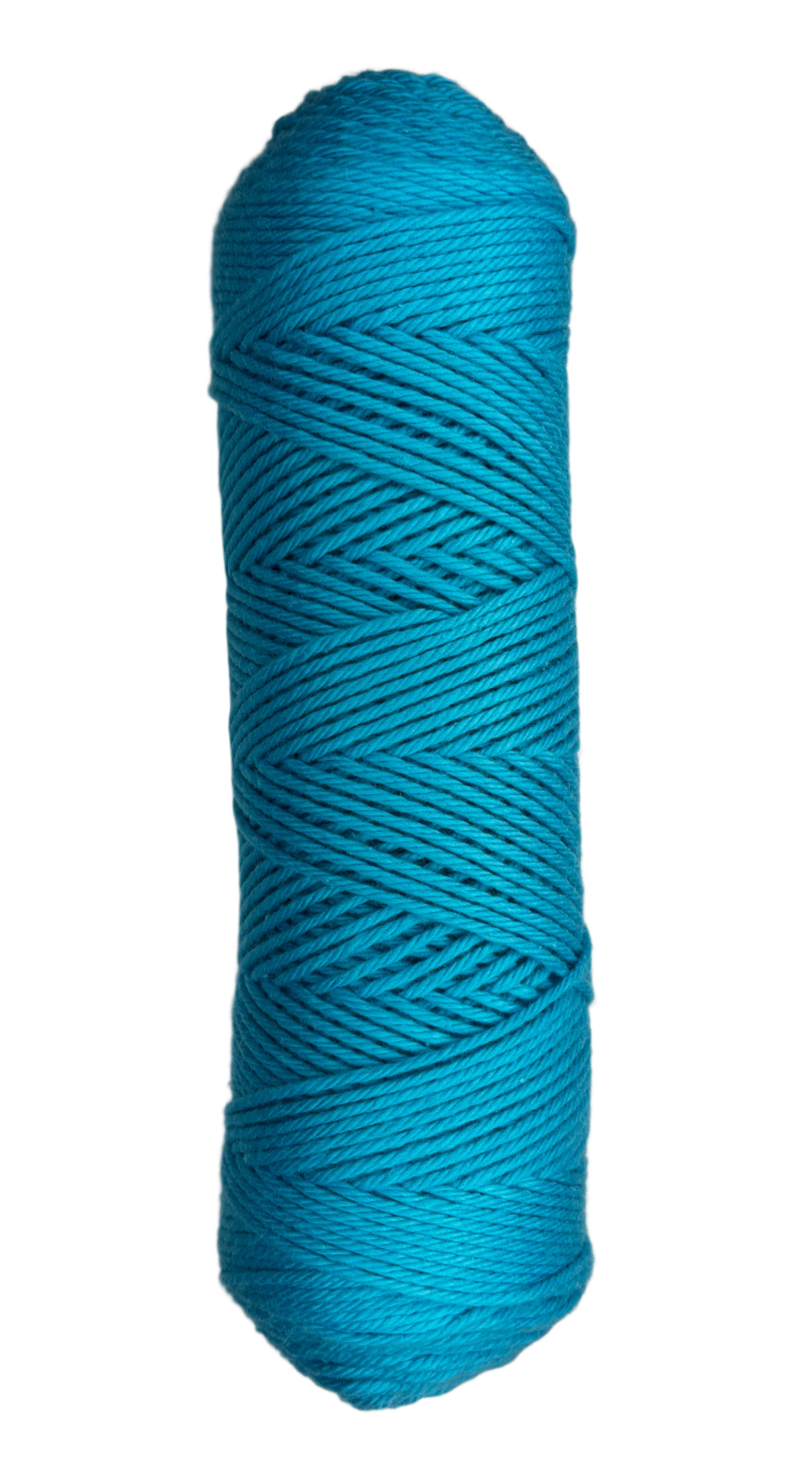 Calypso Bright Blue skein of cotton yarn