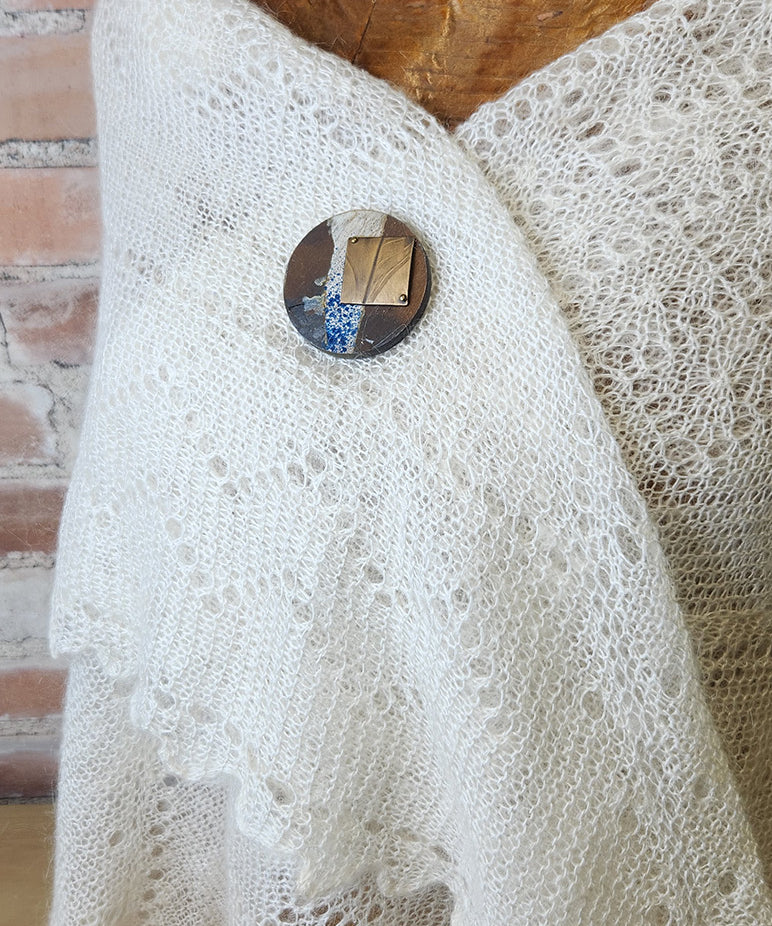 Magnetic Shawl Pin One of a Kind- Circle 1