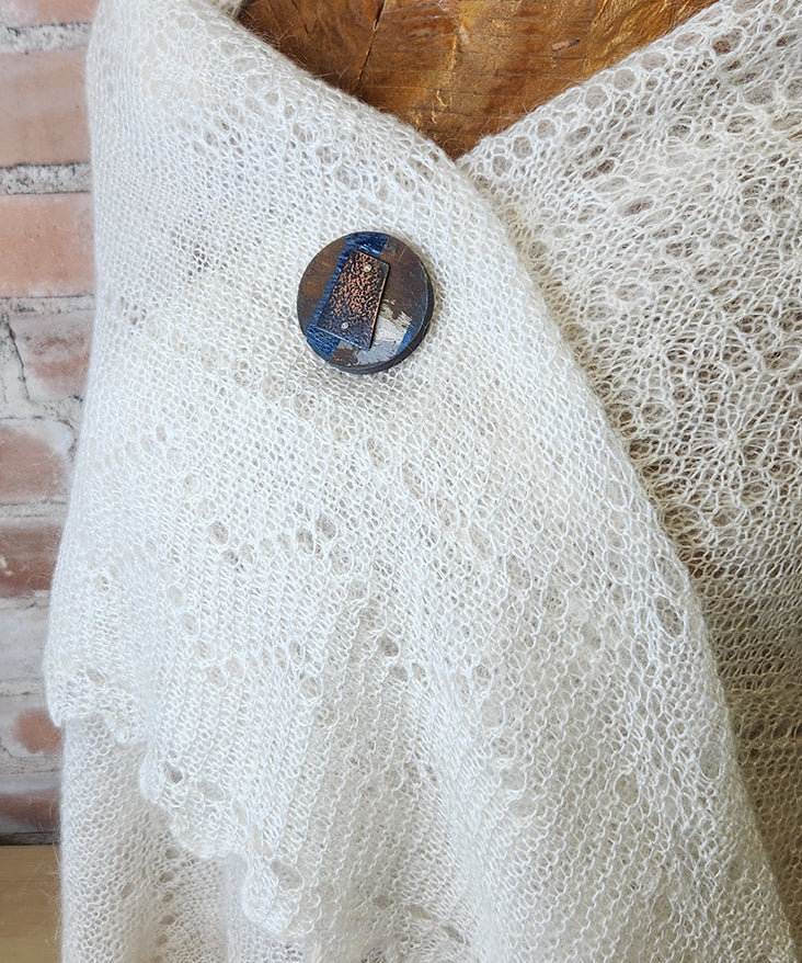 Magnetic Shawl Pin One of a Kind- Circle 5