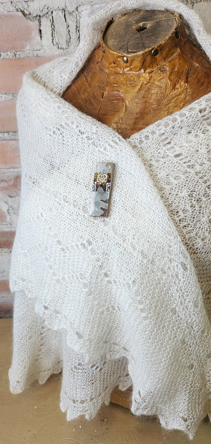 Magnetic Shawl Pin One of a Kind- Rectangle 12