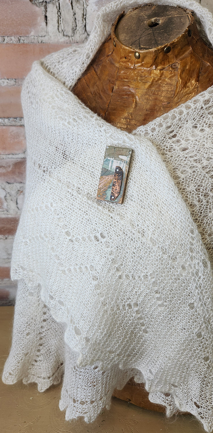 Magnetic Shawl Pin One of a Kind- Rectangle 2