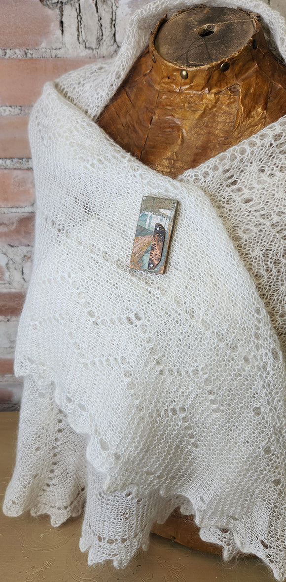 Magnetic Shawl Pin One of a Kind- Rectangle 2