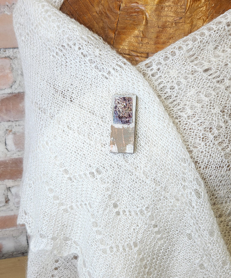 Magnetic Shawl Pin One of a Kind- Rectangle 8