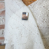 Magnetic Shawl Pin One of a Kind- Square 14