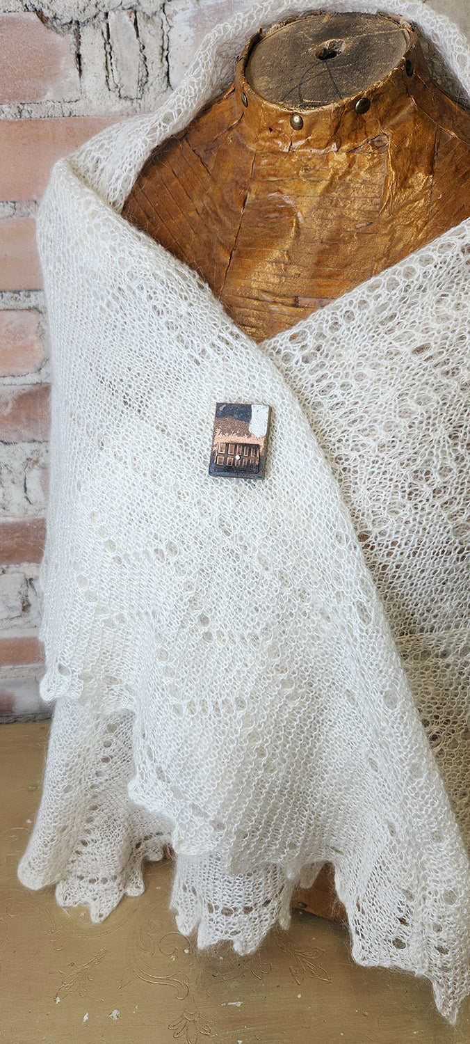 Magnetic Shawl Pin One of a Kind- Square 14