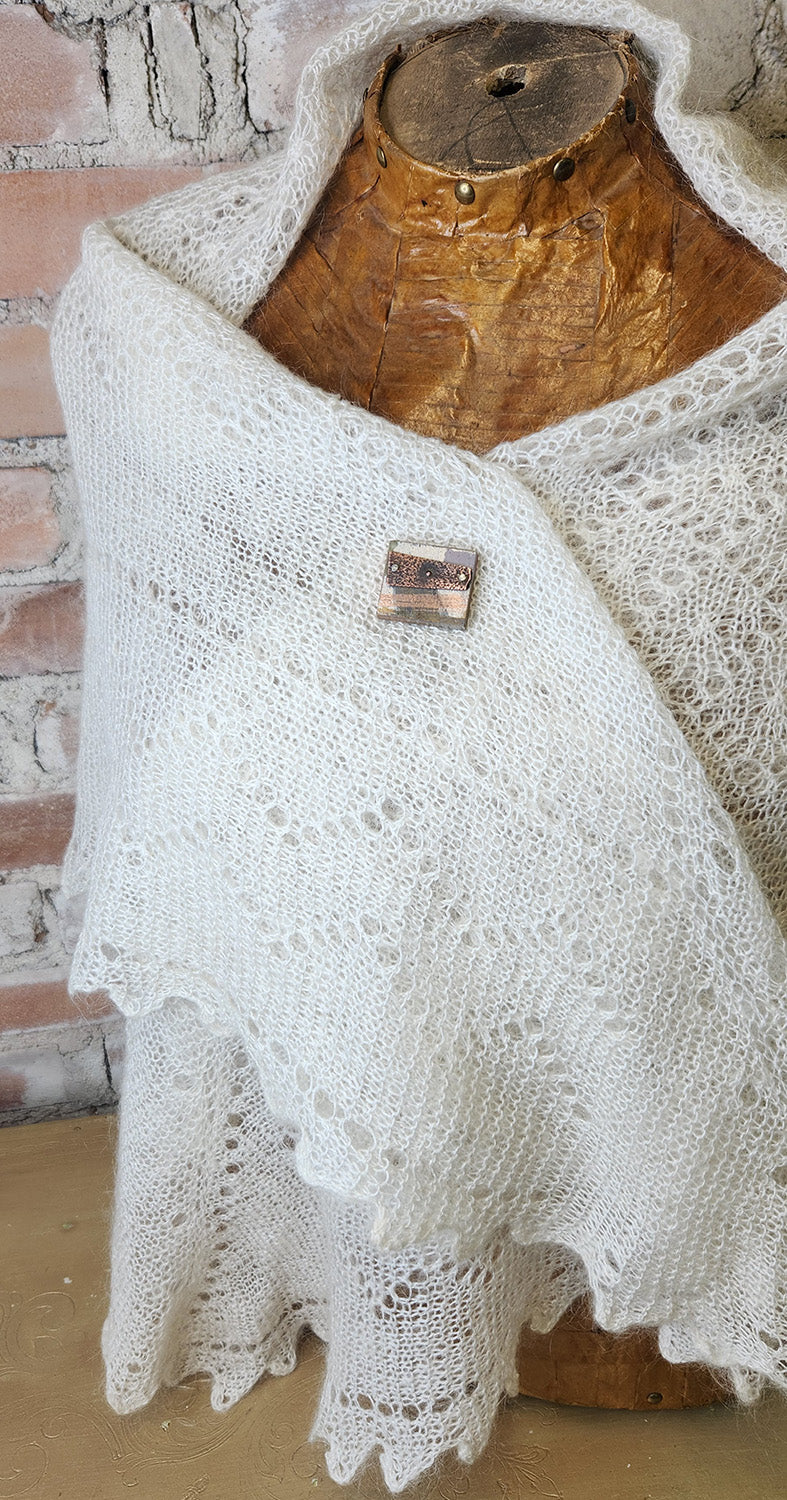 Magnetic Shawl Pin One of a Kind- Square 2