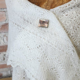 Magnetic Shawl Pin One of a Kind- Square 2