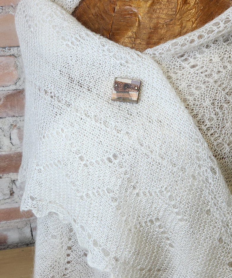 Magnetic Shawl Pin One of a Kind- Square 2