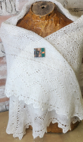 Magnetic Shawl Pin One of a Kind- Square 21