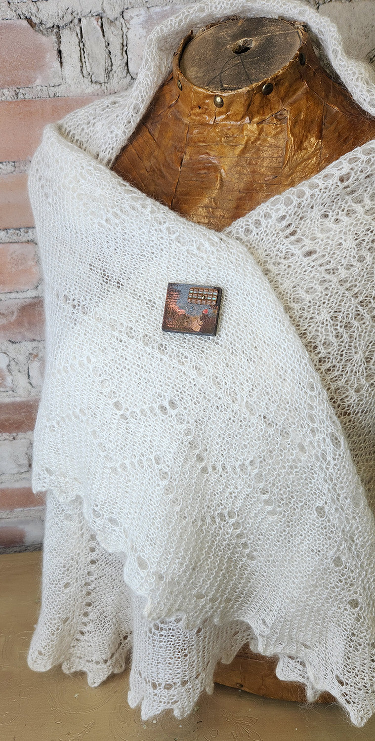 Magnetic Shawl Pin One of a Kind- Square 15