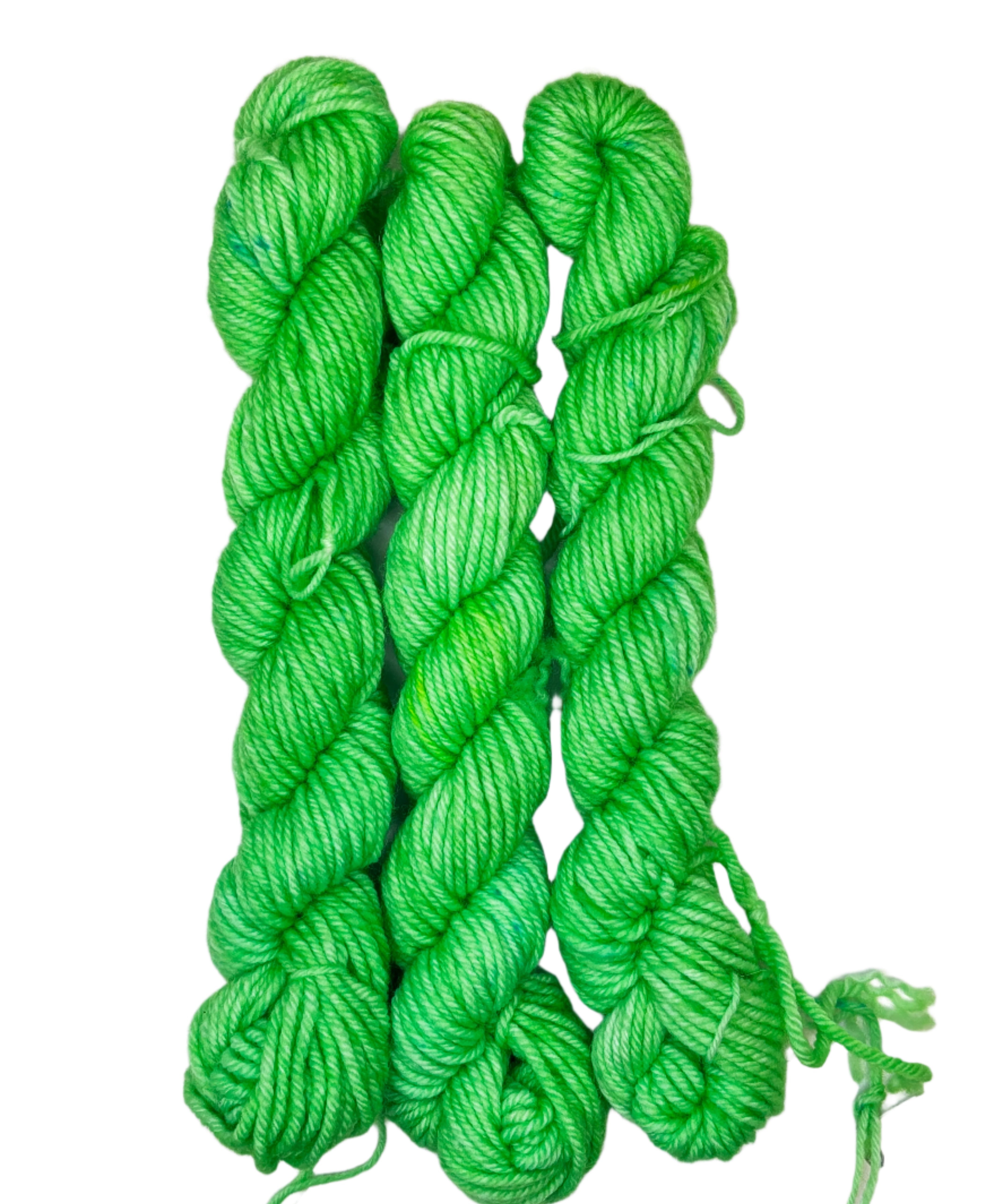 bright green mini skein
