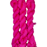Bright pink mini skein