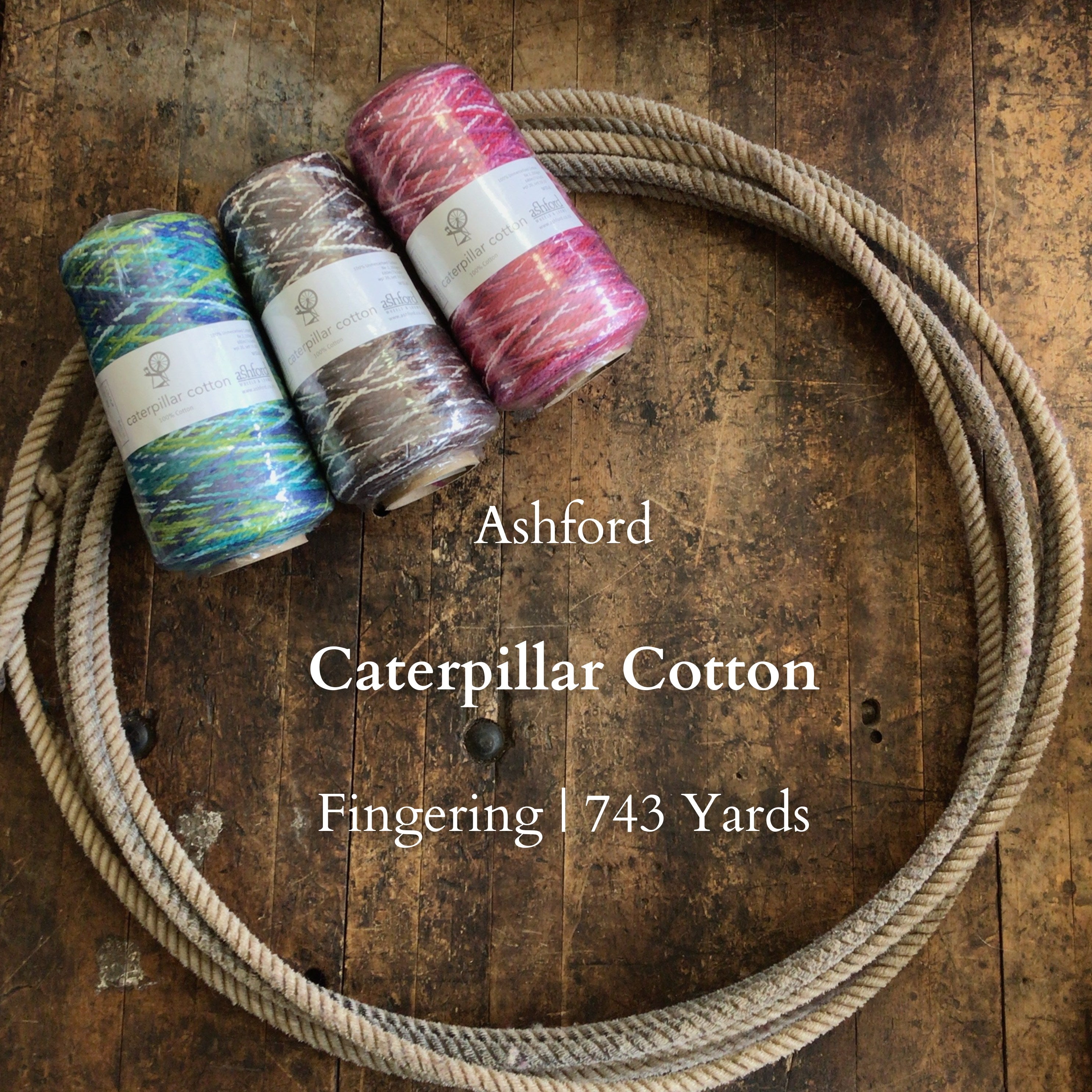 Ashford Caterpillar Cotton Weaving Yarn