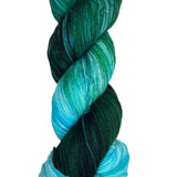 multi-colored skein of yarn 