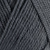 Close-up of dark gray yarn with visible texture