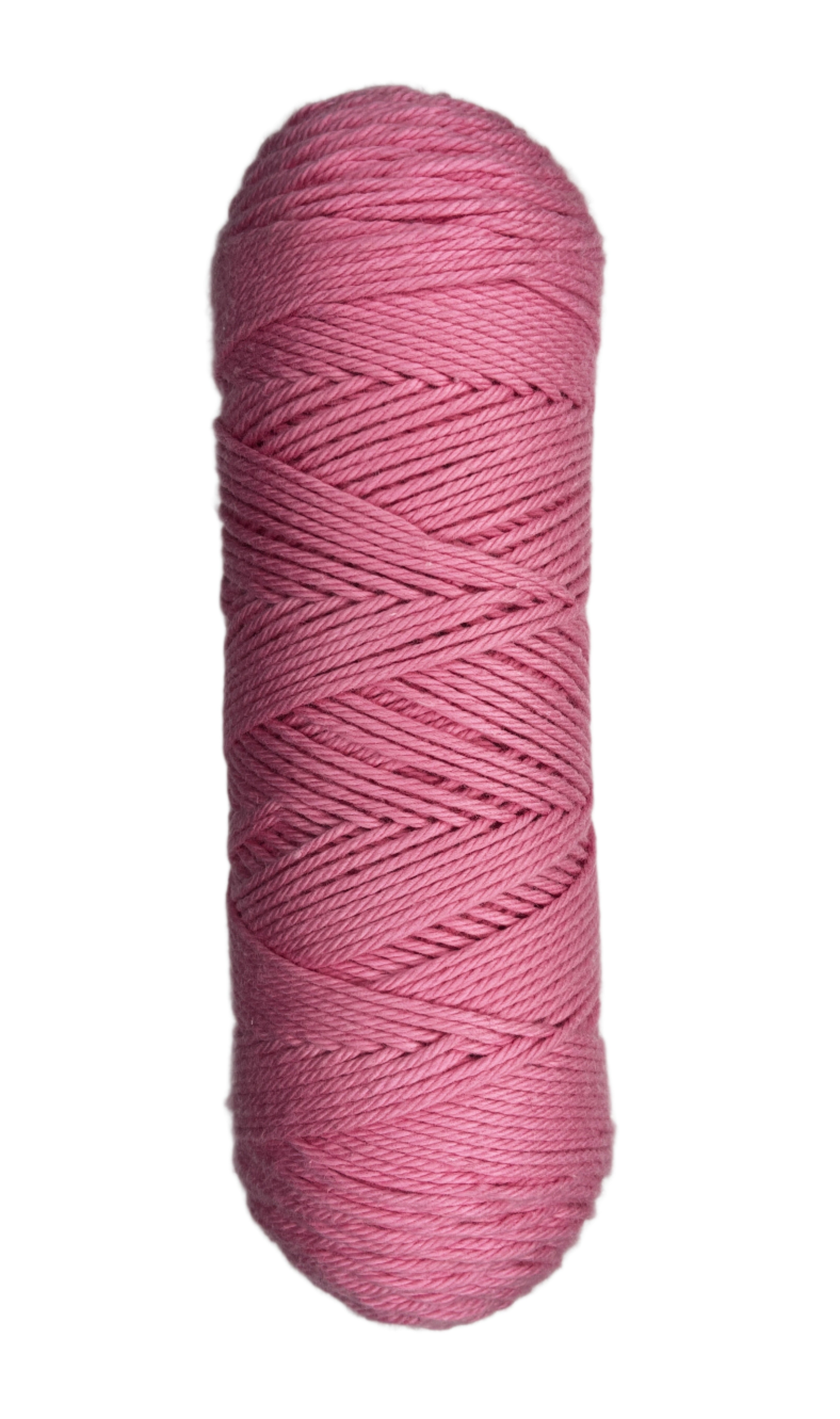 Cherry Blossom Pink skein of cotton yarn