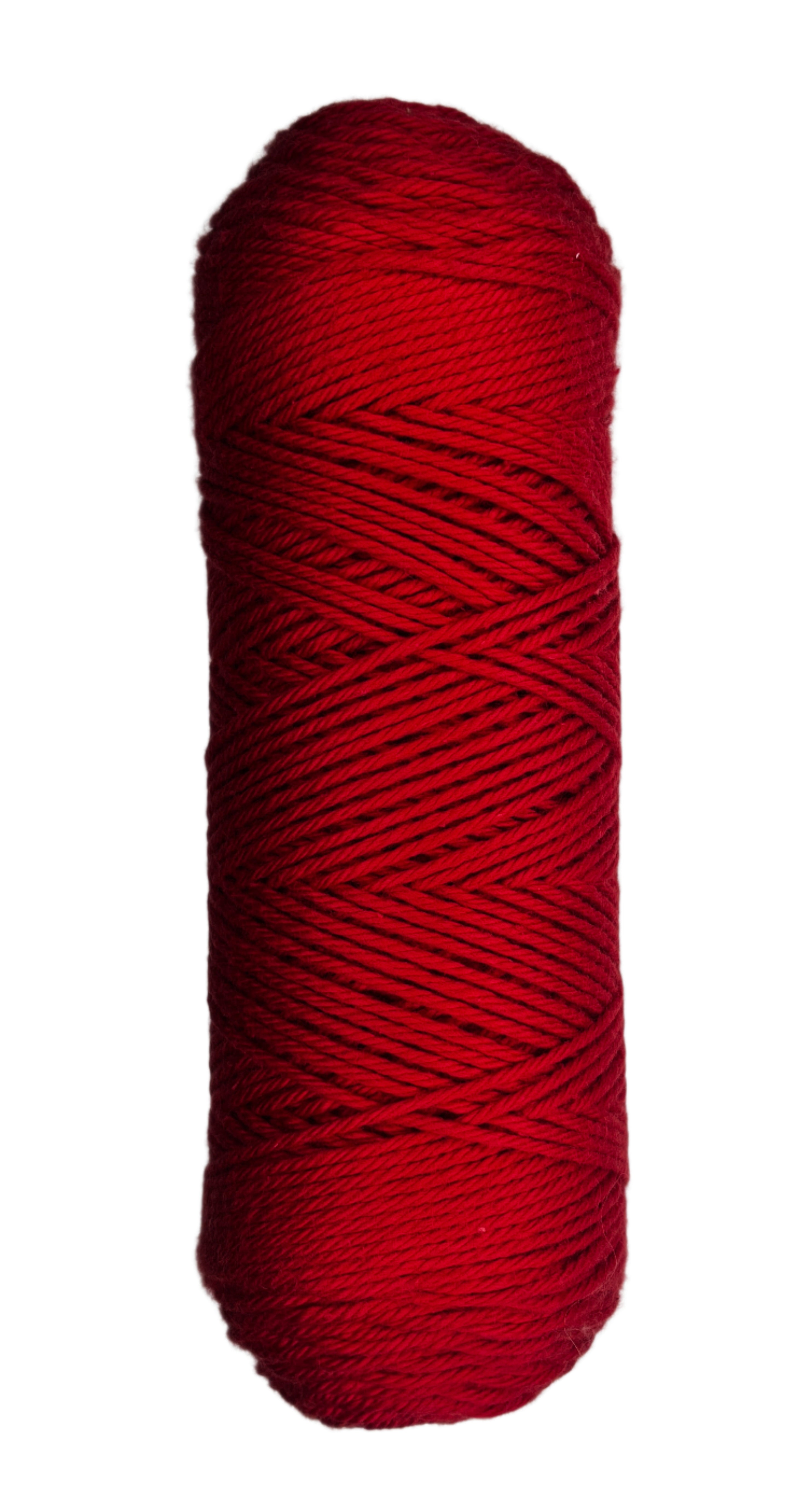 Chili skein of cotton yarn