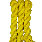 Bright yellow mini skein