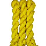 Bright yellow mini skein