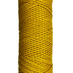 Golden yellow skein of cotton yarn