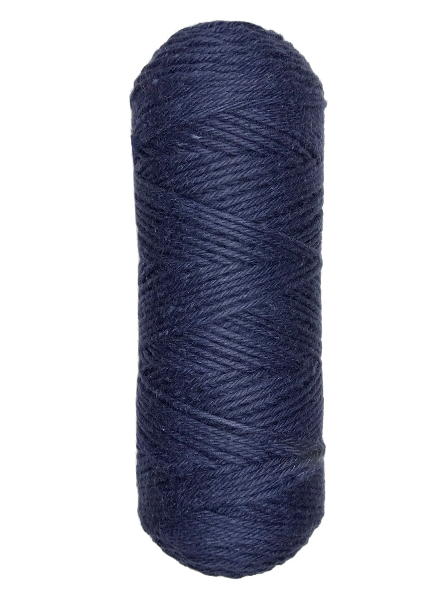 A photo of a skein of dark navy blue Coastal Cotton Cotton Yarn