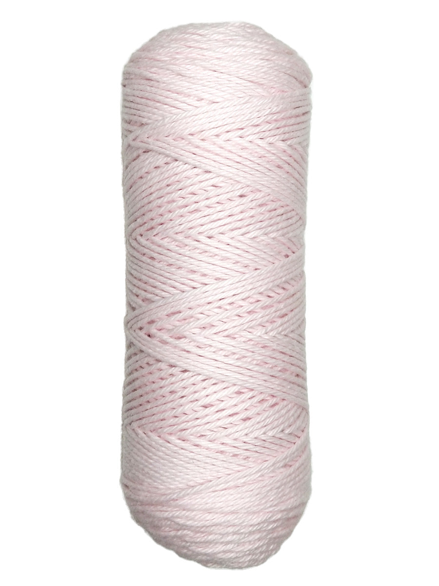 A photo of a skein of pink Coastal Cotton Cotton Yarn