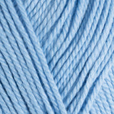 Close-up of light blue yarn 