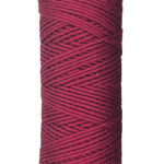 Cranberry, deep burgundy skein of cotton yarn