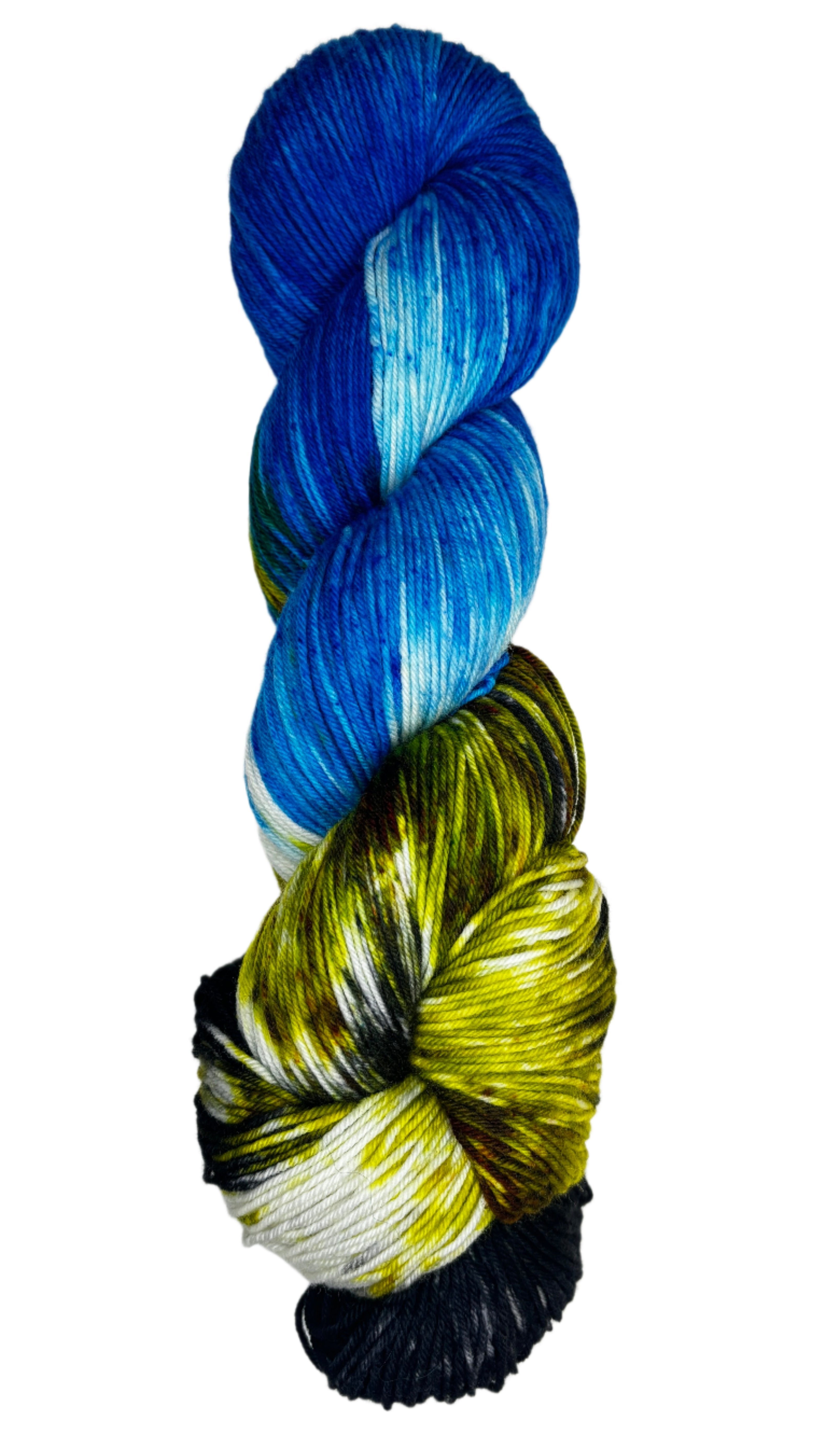 multi-colored skein of yarn 