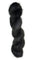 Skein of hand dyed mohair silk in the color black