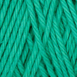 Turquoise colored skein of yarn 