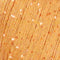 Close-up of a light orange/apricot colored Paillettes yarn