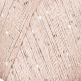 Close-up of an off-white/cream Paillettes yarn