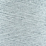Close-up of Silver White, a white base yarn with silver sparkles