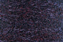 Close-up of Lilac-Red Black, a black base yarn with red and purple sparkles