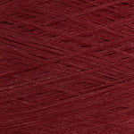 Close-up of Enji, a dark red yarn
