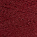Close-up of Enji, a dark red yarn