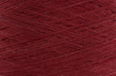 Close-up of Enji, a dark red yarn