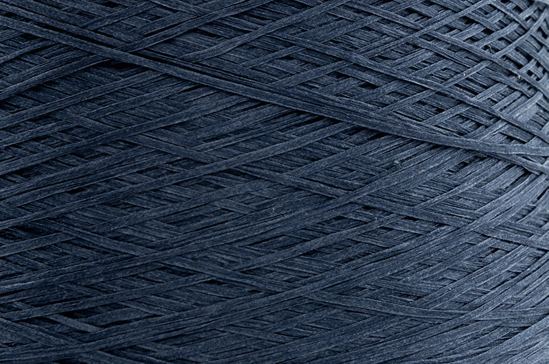 Close-up of Orient Blue, a dark navy blue yarn