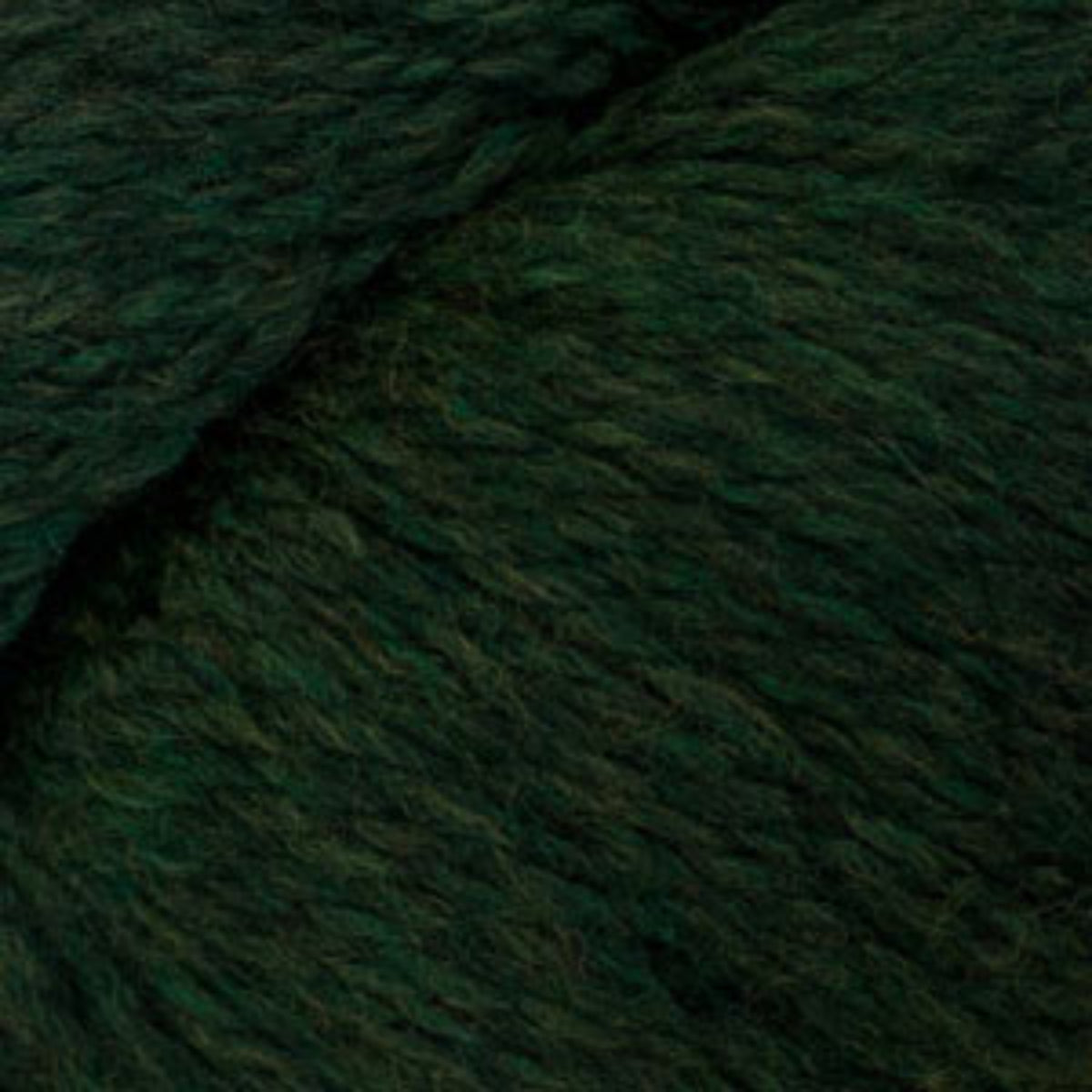 Close-up of dark green yarn texture