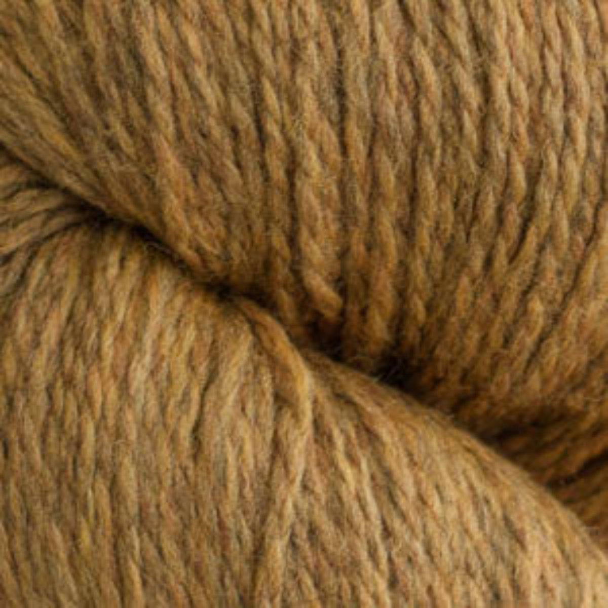 Close-up of brown yarn with a focus on texture