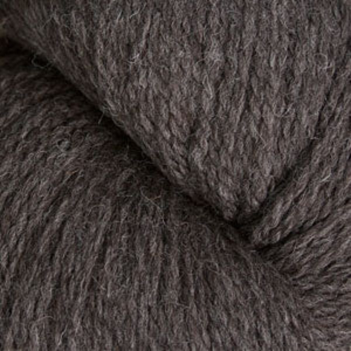 Close-up of dark brown yarn texture